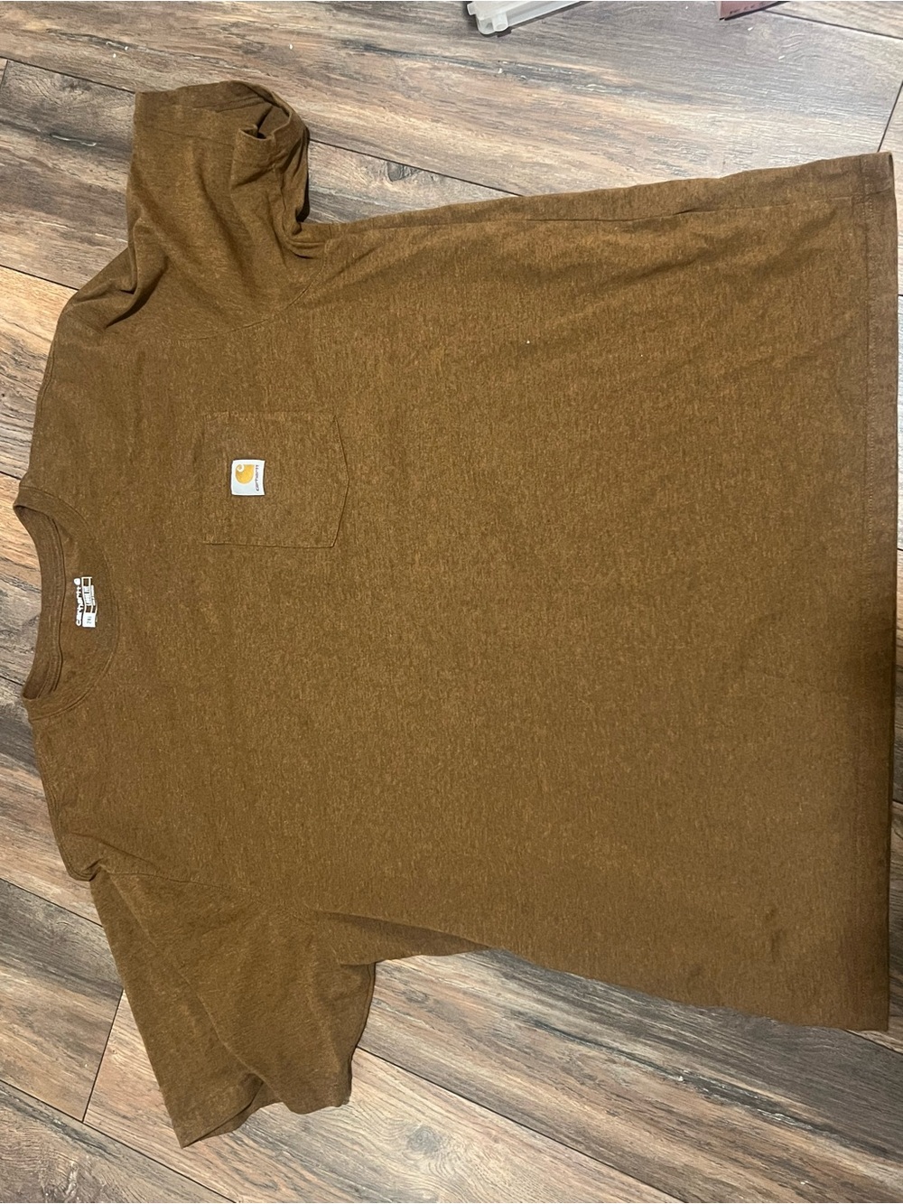 Carhartt Men's Short Sleeve Pocket T-Shirt in Brown 2XL